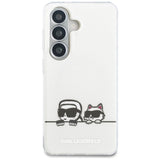 Husa de protectie Karl Lagerfeld IML K&C Peekaboo Logo MagSafe (KLHMS26S6HPKACH) compatibil cu Samsung Galaxy S26, Alb