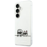 Husa de protectie Karl Lagerfeld IML K&C Peekaboo Logo MagSafe (KLHMS26S6HPKACH) compatibil cu Samsung Galaxy S26, Alb