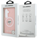 Husa de protectie Karl Lagerfeld IML Choupette Head on KL Repeated Logo MagSafe (KLHMS26MHMKBCHOP) compatibil cu Samsung Galaxy S26 Plus, Roz