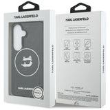 Husa de protectie Karl Lagerfeld IML Choupette Head on KL Repeated Logo MagSafe (KLHMS26SHMKBCHOK) compatibil cu Samsung Galaxy S26, Negru