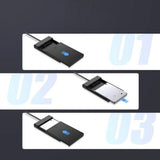 Carcasa HDD/SSD Ugreen US221 (30847), 5Gbps, Negru