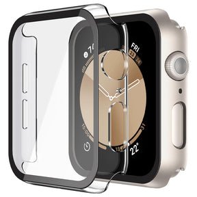 Folie de protectie smartwatch Techsuit Defense360 Pro + Screen Protector compatibil cu Apple Watch 4 / 5 / 6 / SE (44mm), Transparent