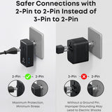 Incarcator Anker Travel Adapter Nano 5in1 (A9215H11), for EU, UK, US, AU, 20W, 2x USB-C, 2x USB-A, 20W, Alb