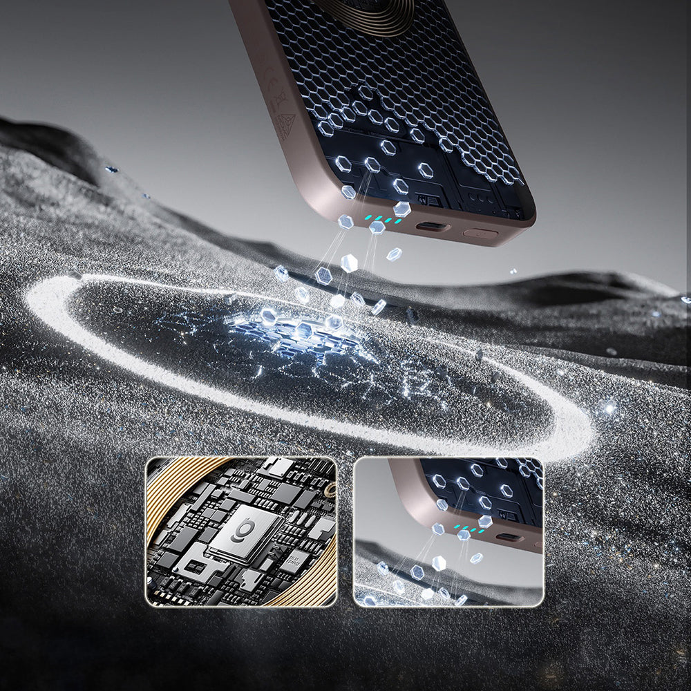 Baterie externa Baseus Magnetic EnerFill FM11 (E0026602), Type-C Cable Included, Ultra-Mini Design, 10.000mAh, 22.5W, Gri Spatial
