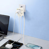 Adaptor Baseus EnerCore CG11 (E0307E01), 2AC+2U+2C 70W, Alb