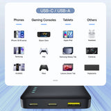 Baterie externa Baseus EnerFill FP21 (P1008210D123-00), Dual-Port, 10000mAh, 22.5W, Slim Design, Negru