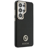 Husa de protectie Guess Rhinestone Round Logo MagSafe (GUHMS26LPGCRMDEK) compatibil cu Samsung Galaxy S26 Ultra, Negru