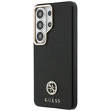 Husa de protectie Guess Rhinestone Round Logo MagSafe (GUHMS26LPGCRMDEK) compatibil cu Samsung Galaxy S26 Ultra, Negru