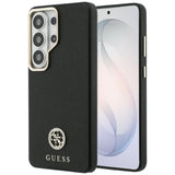 Husa de protectie Guess Rhinestone Round Logo MagSafe (GUHMS26LPGCRMDEK) compatibil cu Samsung Galaxy S26 Ultra, Negru