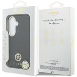Husa de protectie Guess Rhinestone Round Logo MagSafe (GUHMS26SPGCRMDEK) compatibil cu Samsung Galaxy S26, Negru