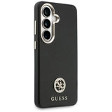 Husa de protectie Guess Rhinestone Round Logo MagSafe (GUHMS26SPGCRMDEK) compatibil cu Samsung Galaxy S26, Negru