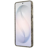 Husa de protectie Guess 4G Script MagSafe (GUHMS26S5P4FWMSW) compatibil cu Samsung Galaxy S26, Maro