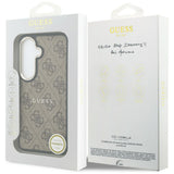 Husa de protectie Guess 4G Embossed Ring MagSafe (GUHMS26MP4MSEGCW) compatibil cu Samsung Galaxy S26 Plus, Maro