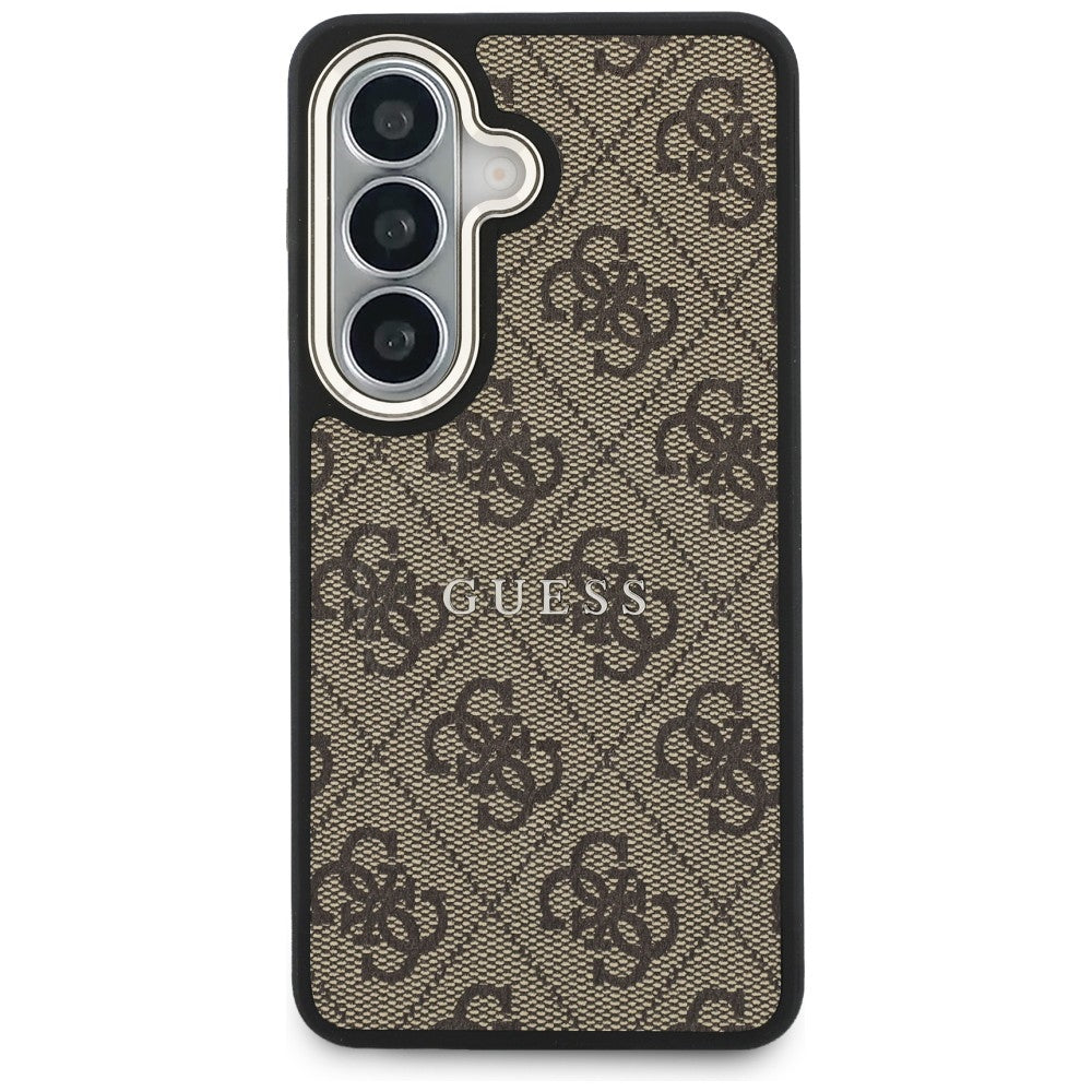 Husa de protectie Guess 4G Embossed Ring MagSafe (GUHMS26MP4MSEGCW) compatibil cu Samsung Galaxy S26 Plus, Maro
