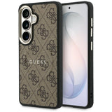 Husa de protectie Guess 4G Embossed Ring MagSafe (GUHMS26MP4MSEGCW) compatibil cu Samsung Galaxy S26 Plus, Maro