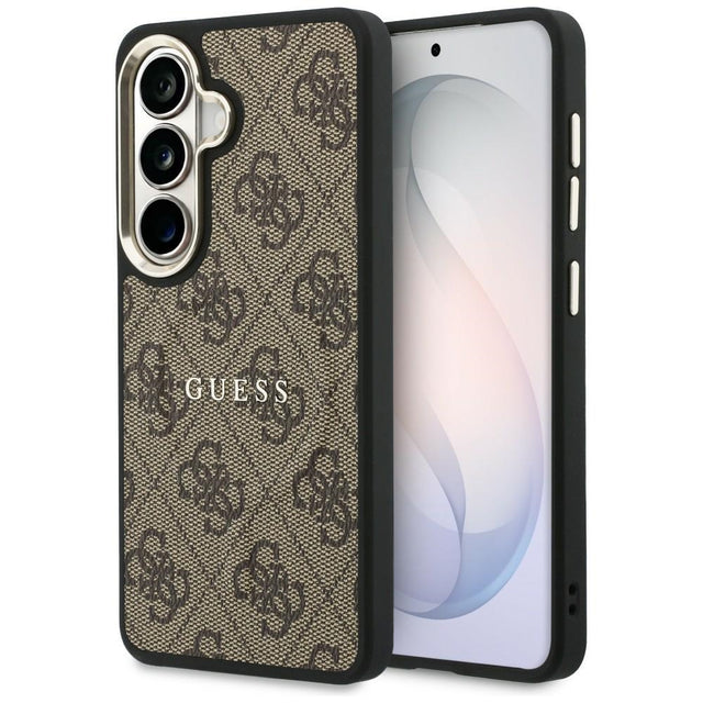 Husa de protectie Guess 4G Embossed Ring MagSafe (GUHMS26MP4MSEGCW) compatibil cu Samsung Galaxy S26 Plus, Maro