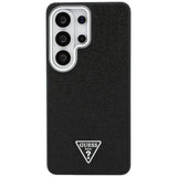 Husa de protectie Guess Fixed Glitter Triangle Logo MagSafe (GUHMS26LPFGTSCMK) compatibil cu Samsung Galaxy S26 Ultra, Negru