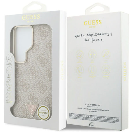 Husa de protectie Guess 4G Triangle Logo MagSafe (GUHMS26LP4GTDGMP) compatibil cu Samsung Galaxy S26 Ultra, Roz