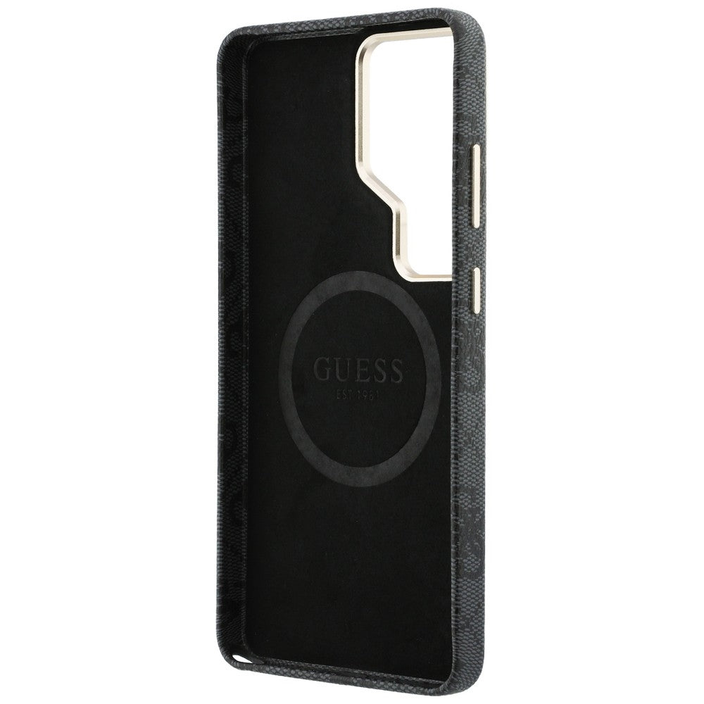 Husa de protectie Guess 4G Triangle Logo MagSafe (GUHMS26LP4GTDGMK) compatibil cu Samsung Galaxy S26 Ultra, Negru
