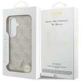 Husa de protectie Guess 4G Triangle Logo MagSafe (GUHMS26SP4GTDGMP) compatibil cu Samsung Galaxy S26, Roz