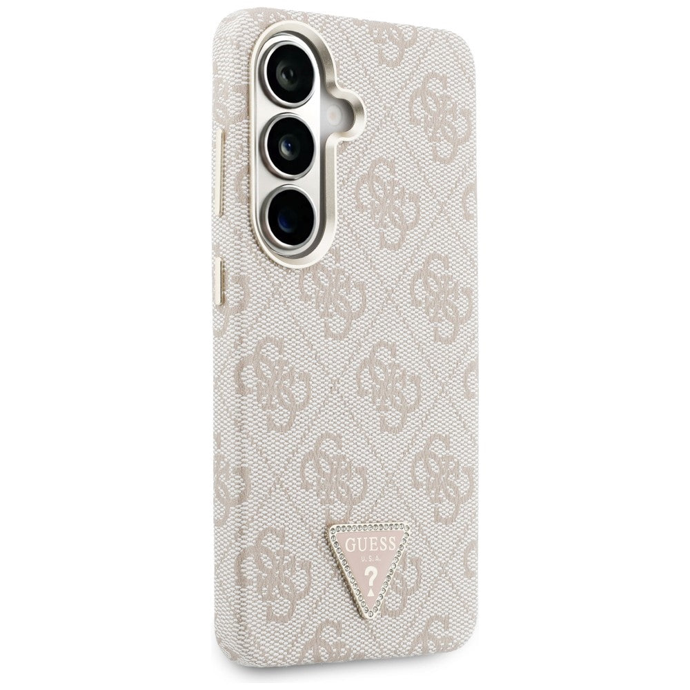 Husa de protectie Guess 4G Triangle Logo MagSafe (GUHMS26SP4GTDGMP) compatibil cu Samsung Galaxy S26, Roz