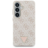 Husa de protectie Guess 4G Triangle Logo MagSafe (GUHMS26SP4GTDGMP) compatibil cu Samsung Galaxy S26, Roz
