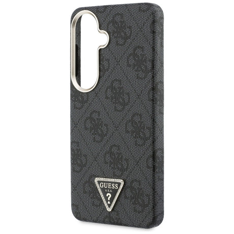 Husa de protectie Guess 4G Triangle Logo MagSafe (GUHMS26SP4GTDGMK) compatibil cu Samsung Galaxy S26, Negru