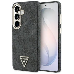 Husa de protectie Guess 4G Triangle Logo MagSafe (GUHMS26SP4GTDGMK) compatibil cu Samsung Galaxy S26, Negru