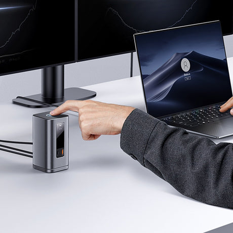 Hub/Dock Baseus 11in1 Docking Station Spacemate Series (B0112701), Triple 4K Display, 10Gbps, PD100W Fast Charging, Gri Spatial