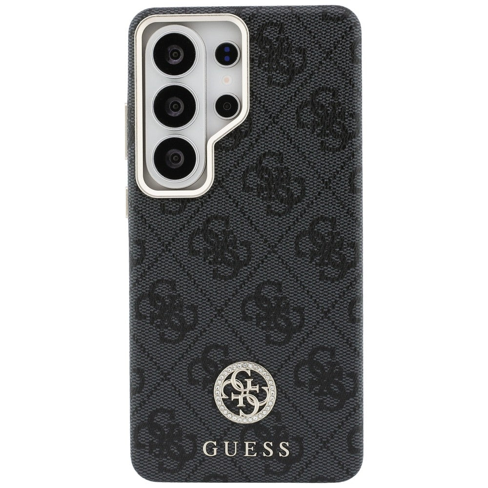 Husa de protectie Guess Rhinestone Round Logo MagSafe (GUHMS26LP4GRMDEK) compatibil cu Samsung Galaxy S26 Ultra, Negru