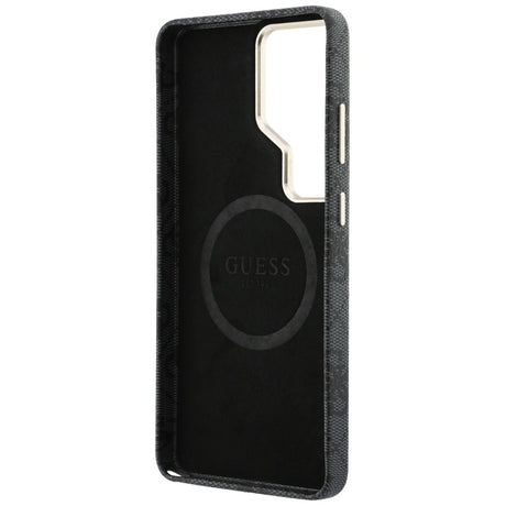 Husa de protectie Guess Rhinestone Round Logo MagSafe (GUHMS26LP4GRMDEK) compatibil cu Samsung Galaxy S26 Ultra, Negru
