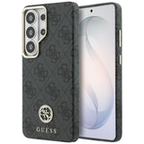 Husa de protectie Guess Rhinestone Round Logo MagSafe (GUHMS26LP4GRMDEK) compatibil cu Samsung Galaxy S26 Ultra, Negru