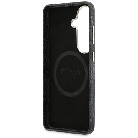 Husa de protectie Guess Rhinestone Round Logo MagSafe (GUHMS26SP4GRMDEK) compatibil cu Samsung Galaxy S26, Negru