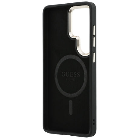 Husa de protectie Guess 4G Embossed Ring MagSafe (GUHMS26LP4MSEGCB) compatibil cu Samsung Galaxy S26 Ultra, Albastru