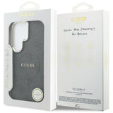 Husa de protectie Guess 4G Embossed Ring MagSafe (GUHMS26LP4MSEGCK) compatibil cu Samsung Galaxy S26 Ultra, Negru