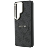 Husa de protectie Guess 4G Embossed Ring MagSafe (GUHMS26LP4MSEGCK) compatibil cu Samsung Galaxy S26 Ultra, Negru