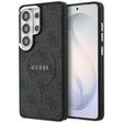 Husa de protectie Guess 4G Embossed Ring MagSafe (GUHMS26LP4MSEGCK) compatibil cu Samsung Galaxy S26 Ultra, Negru