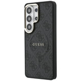 Husa de protectie Guess 4G Embossed Ring MagSafe (GUHMS26LP4MSEGCK) compatibil cu Samsung Galaxy S26 Ultra, Negru