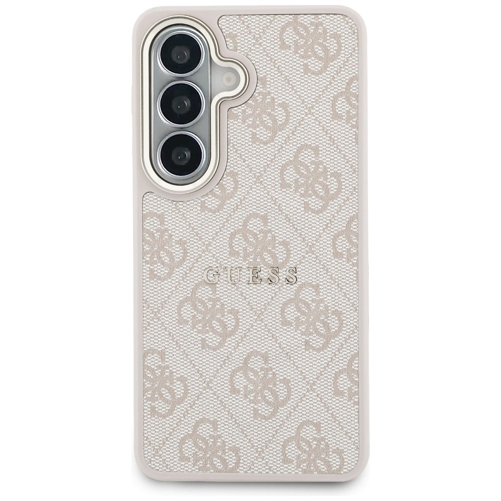 Husa de protectie Guess 4G Embossed Ring MagSafe (GUHMS26SP4MSEGCP) compatibil cu Samsung Galaxy S26, Roz