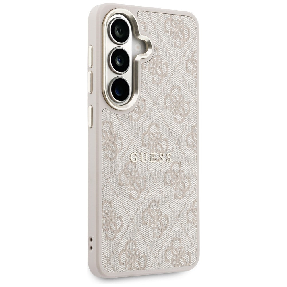 Husa de protectie Guess 4G Embossed Ring MagSafe (GUHMS26SP4MSEGCP) compatibil cu Samsung Galaxy S26, Roz