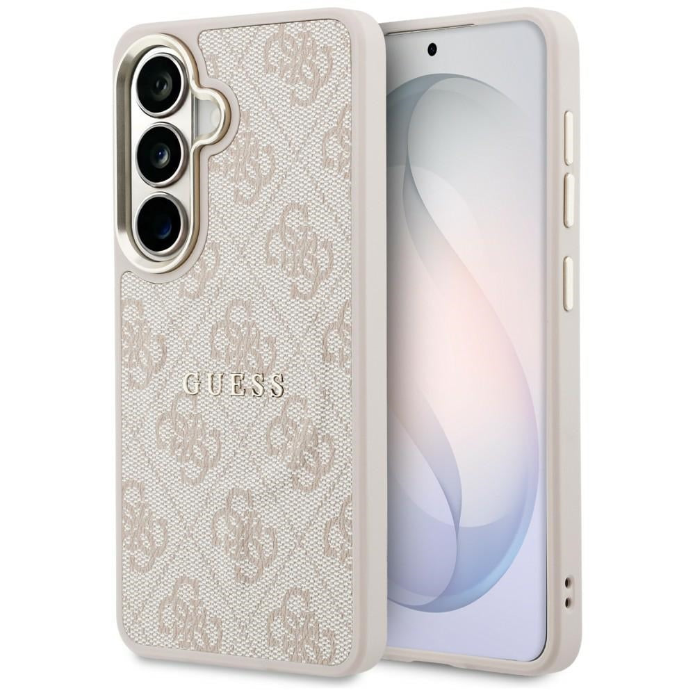 Husa de protectie Guess 4G Embossed Ring MagSafe (GUHMS26SP4MSEGCP) compatibil cu Samsung Galaxy S26, Roz