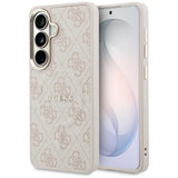 Husa de protectie Guess 4G Embossed Ring MagSafe (GUHMS26SP4MSEGCP) compatibil cu Samsung Galaxy S26, Roz