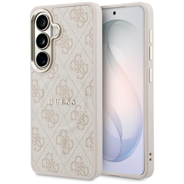 Husa de protectie Guess 4G Embossed Ring MagSafe (GUHMS26SP4MSEGCP) compatibil cu Samsung Galaxy S26, Roz