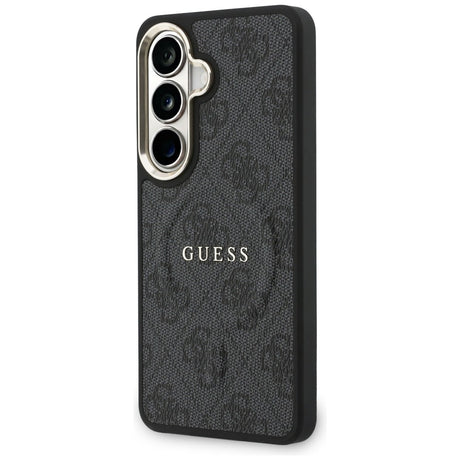 Husa de protectie Guess 4G Embossed Ring MagSafe (GUHMS26SP4MSEGCK) compatibil cu Samsung Galaxy S26, Negru