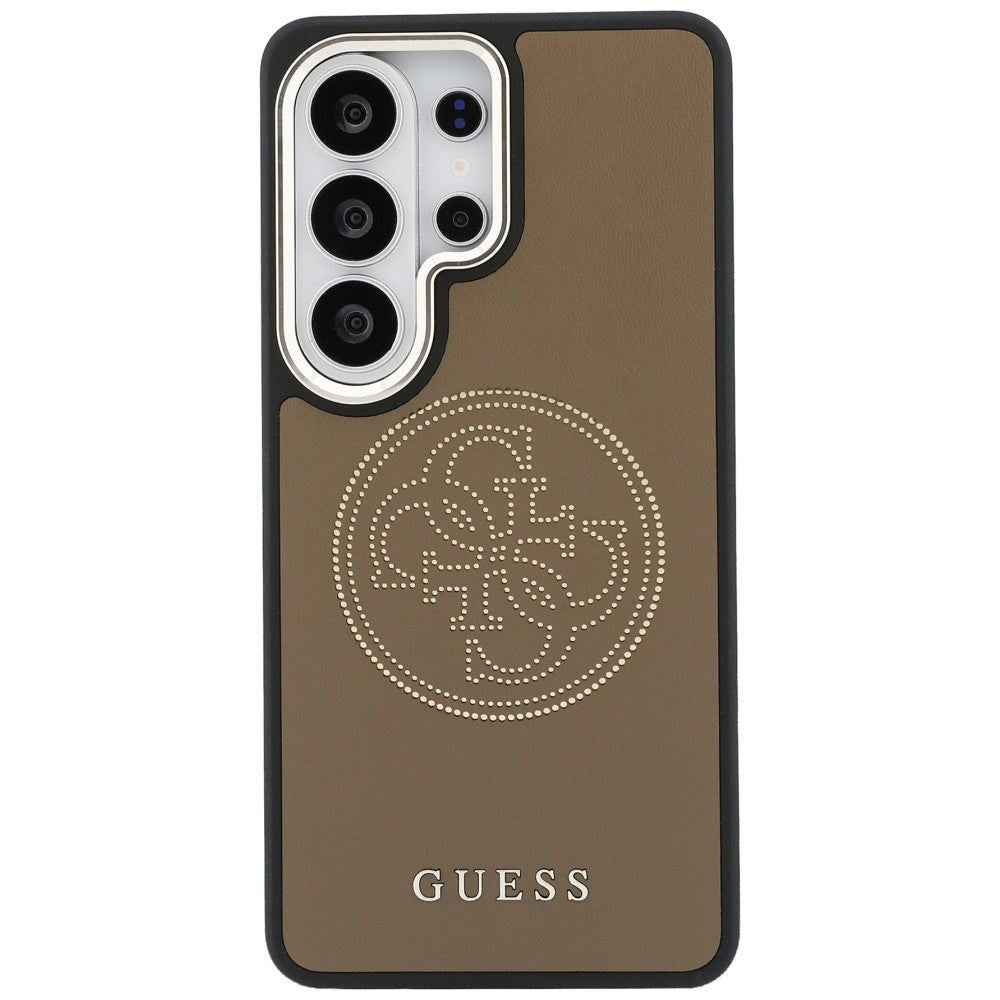 Husa de protectie Guess Perforated Logo MagSafe (GUHMS26L5PG4SRGW) compatibil cu Samsung Galaxy S26 Ultra, Maro