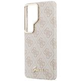 Husa de protectie Guess 4G Script MagSafe (GUHMS26L5P4FWMSP) compatibil cu Samsung Galaxy S26 Ultra, Roz