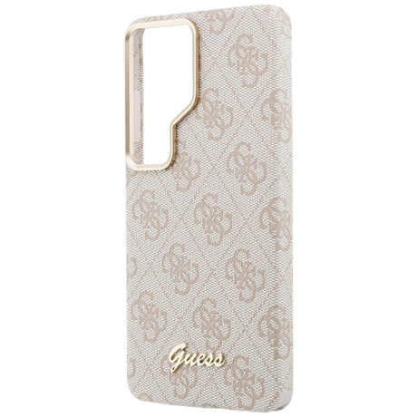 Husa de protectie Guess 4G Script MagSafe (GUHMS26L5P4FWMSP) compatibil cu Samsung Galaxy S26 Ultra, Roz