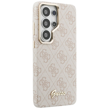 Husa de protectie Guess 4G Script MagSafe (GUHMS26L5P4FWMSP) compatibil cu Samsung Galaxy S26 Ultra, Roz