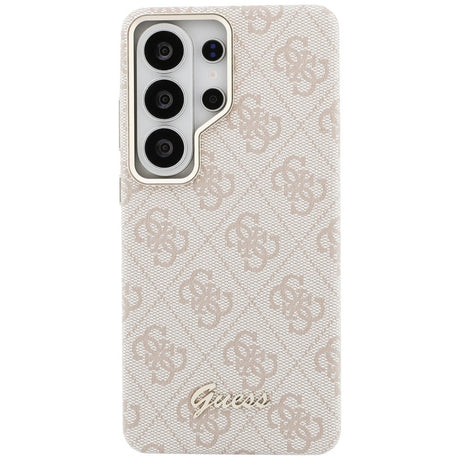 Husa de protectie Guess 4G Script MagSafe (GUHMS26L5P4FWMSP) compatibil cu Samsung Galaxy S26 Ultra, Roz
