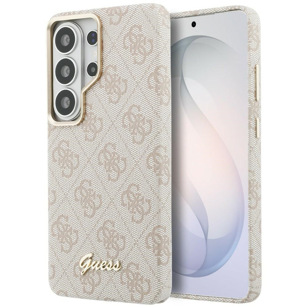 Husa de protectie Guess 4G Script MagSafe (GUHMS26L5P4FWMSP) compatibil cu Samsung Galaxy S26 Ultra, Roz